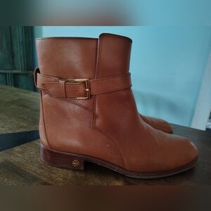 Tory Burch Leather Ankle Boots Size 9.5